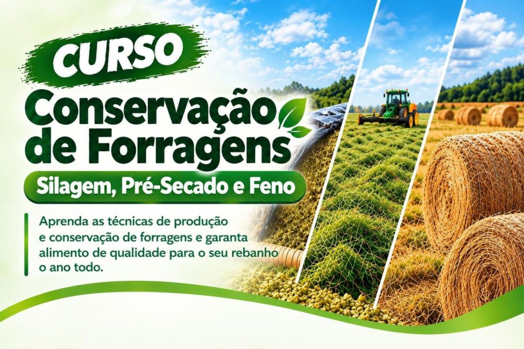 Instrutor do Senar-PR orientando produtores rurais sobre técnicas de conservação de forragens em ambiente de treinamento