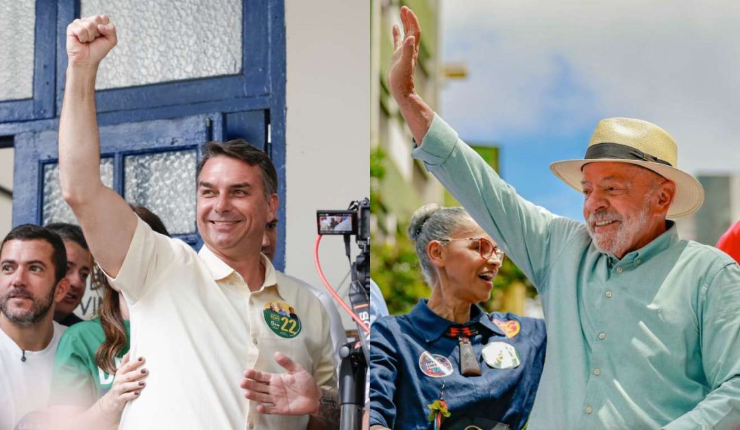 Urnas eletrônicas e apuração de votos durante o primeiro turno das eleições presidenciais